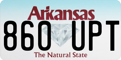 AR license plate 860UPT