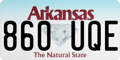 AR license plate 860UQE