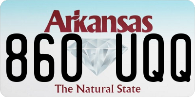 AR license plate 860UQQ