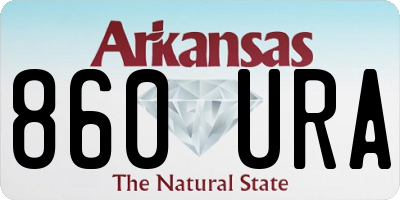 AR license plate 860URA