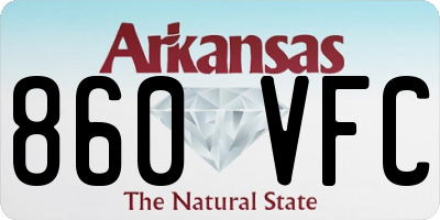 AR license plate 860VFC