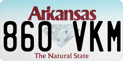 AR license plate 860VKM
