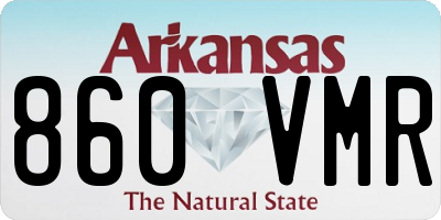 AR license plate 860VMR