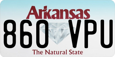 AR license plate 860VPU