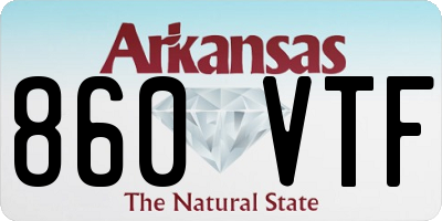 AR license plate 860VTF