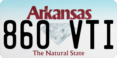 AR license plate 860VTI