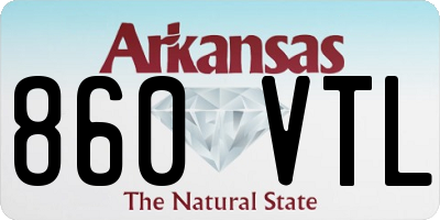 AR license plate 860VTL