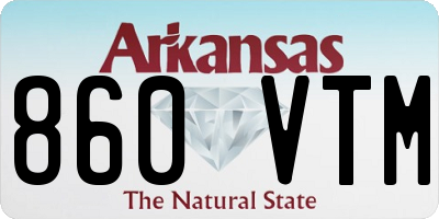 AR license plate 860VTM