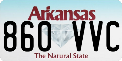 AR license plate 860VVC