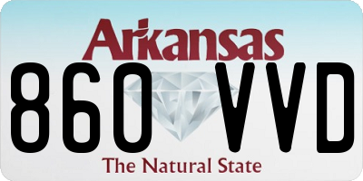 AR license plate 860VVD