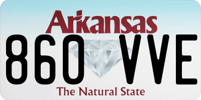 AR license plate 860VVE