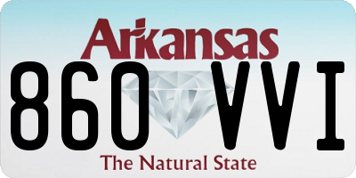 AR license plate 860VVI