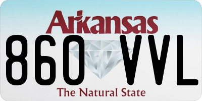 AR license plate 860VVL