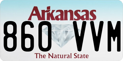 AR license plate 860VVM
