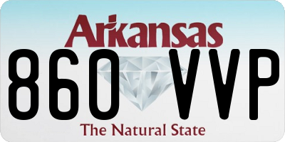 AR license plate 860VVP