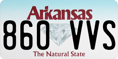 AR license plate 860VVS
