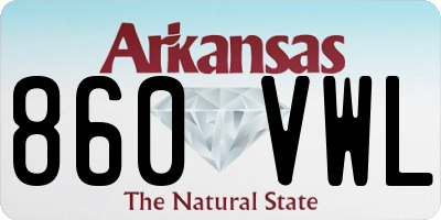 AR license plate 860VWL