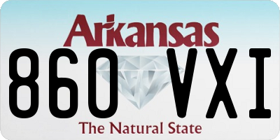 AR license plate 860VXI