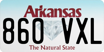 AR license plate 860VXL