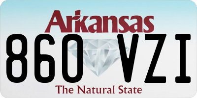 AR license plate 860VZI