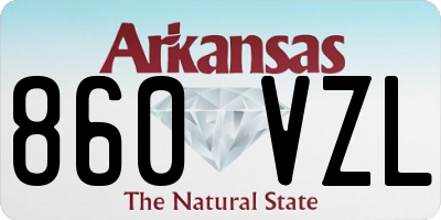 AR license plate 860VZL