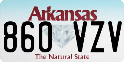 AR license plate 860VZV