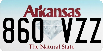 AR license plate 860VZZ