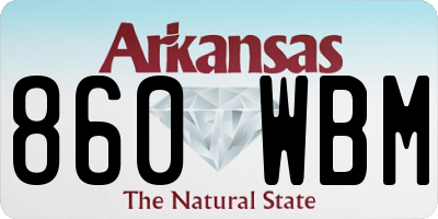 AR license plate 860WBM