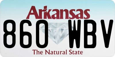 AR license plate 860WBV