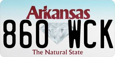 AR license plate 860WCK