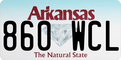 AR license plate 860WCL