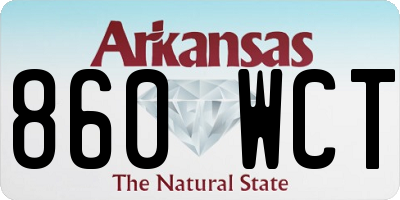 AR license plate 860WCT