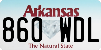 AR license plate 860WDL
