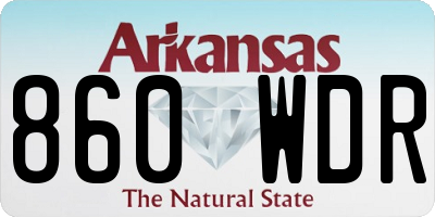 AR license plate 860WDR