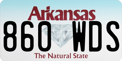 AR license plate 860WDS