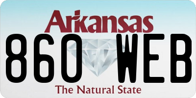 AR license plate 860WEB