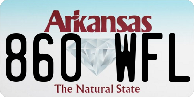AR license plate 860WFL