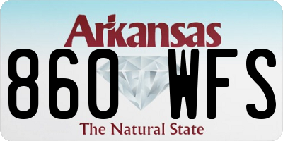 AR license plate 860WFS