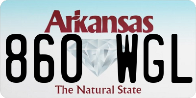 AR license plate 860WGL