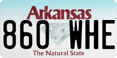 AR license plate 860WHE
