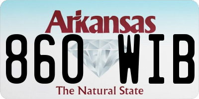 AR license plate 860WIB