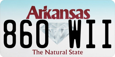 AR license plate 860WII