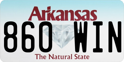 AR license plate 860WIN