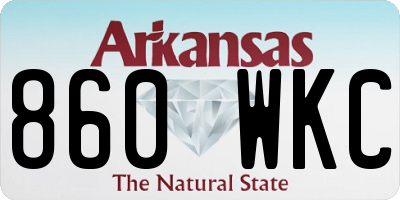 AR license plate 860WKC