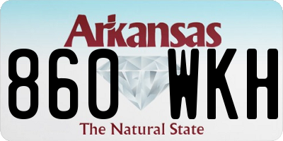 AR license plate 860WKH