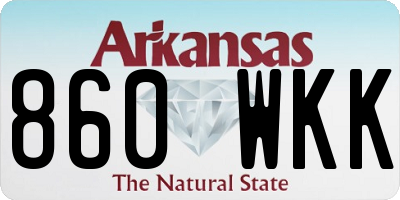 AR license plate 860WKK