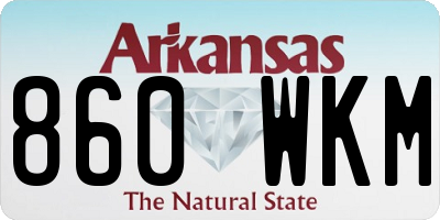 AR license plate 860WKM