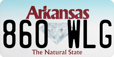 AR license plate 860WLG