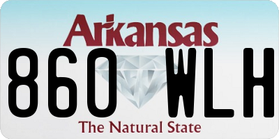 AR license plate 860WLH