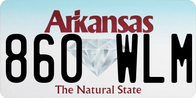 AR license plate 860WLM